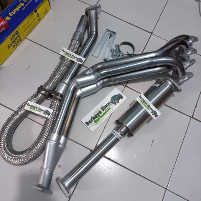 KNALPOT HEADER 421 COSTUM SET JIMNY KATANA KENALPOT RACING FLEXIBEL