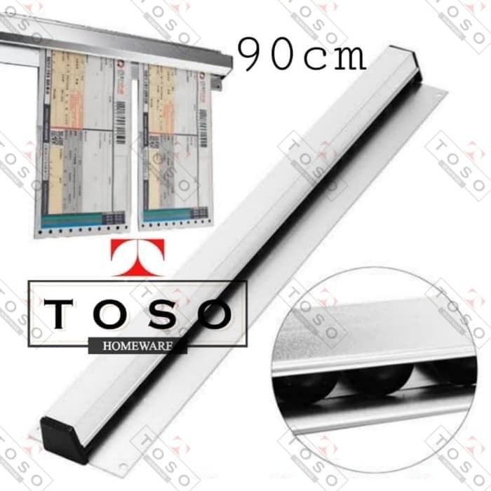 

Bill Holder 90cm Tab ber Rack Penjepit Kertas Menu Order Bon Cafe