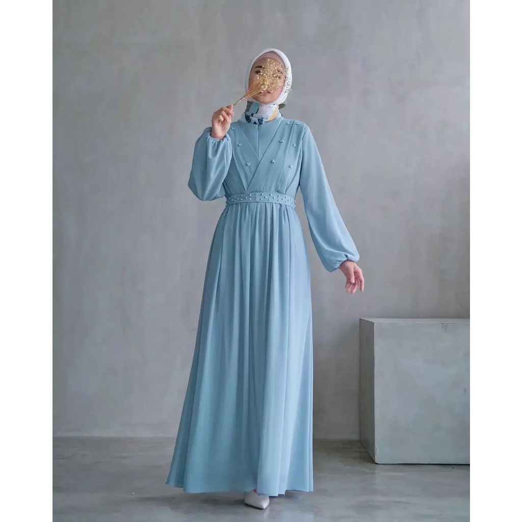 Mutiara dres - dress gamis modern mutiara / dress modern busui friendly / dress model terbaru 2023 / dress modern kekinian / dress model korea / dress model terbaru / dress model belanda / dress modis / dress modern kondangan / dress remaja kekinian