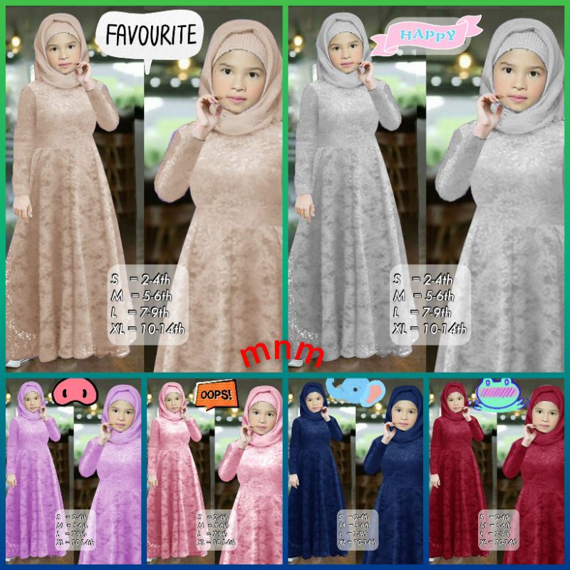 GAMIS CILIK ANAK PEREMPUAN COMEL DRESS ANAK CEWEK BROKAT PREMIUM GAUN ANAK CEWE KEKINIAN MURAH MEWAH
