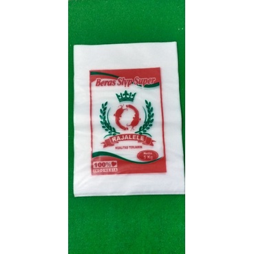 PLASTIK BERAS KEMASAN 5 KG RAJALELE