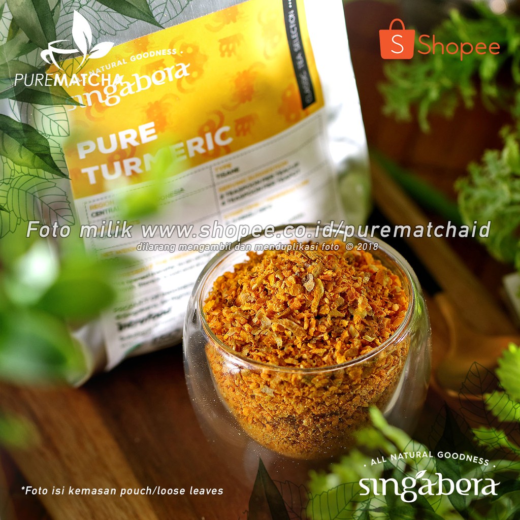 

Singabera - Pure Turmeric 10gr Sample Kunyit Bubuk Murni Premium Spice Tea