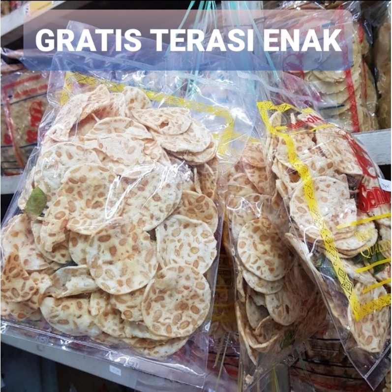 

KERIPIK TEMPE ORIGINAL ENAK 250gram GRATIS TERASI CIREBON