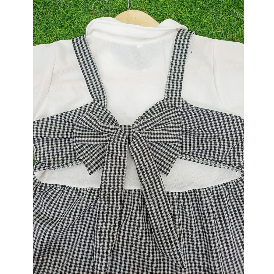 DEOLINDA DRESS (4-12 Tahun) PITA CANTIK DIBELAKANG GL FASHION