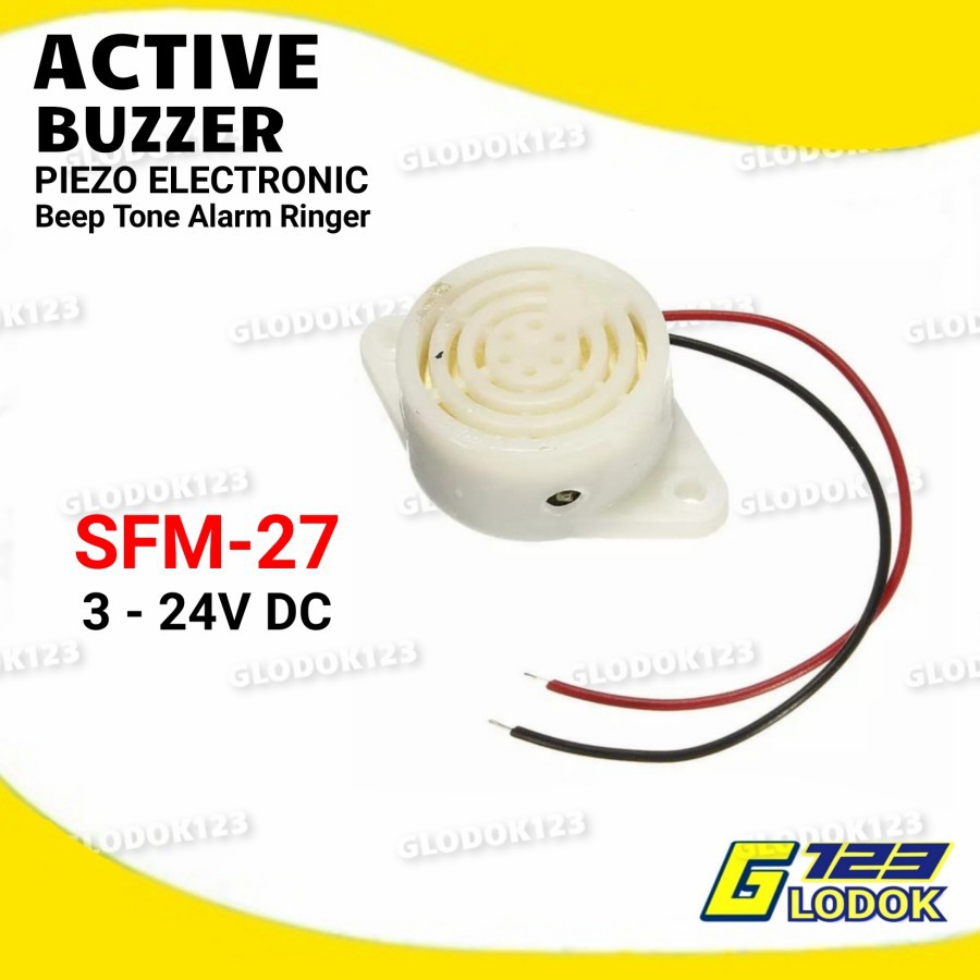 Continuous Alarm DC 3-24V Piezo Active Buzzer SFM27 Speaker 5V 9V 12V