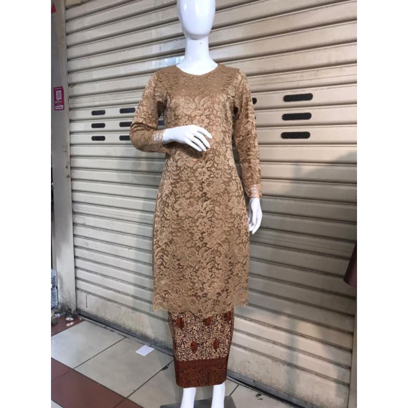 REALPICT KEBAYA TUNIK TULLE BURKAT JUMBO/KEBAYA KURUNG PADANG/KEBAYA PESTA/KEBAYA MODERN/TUNIK