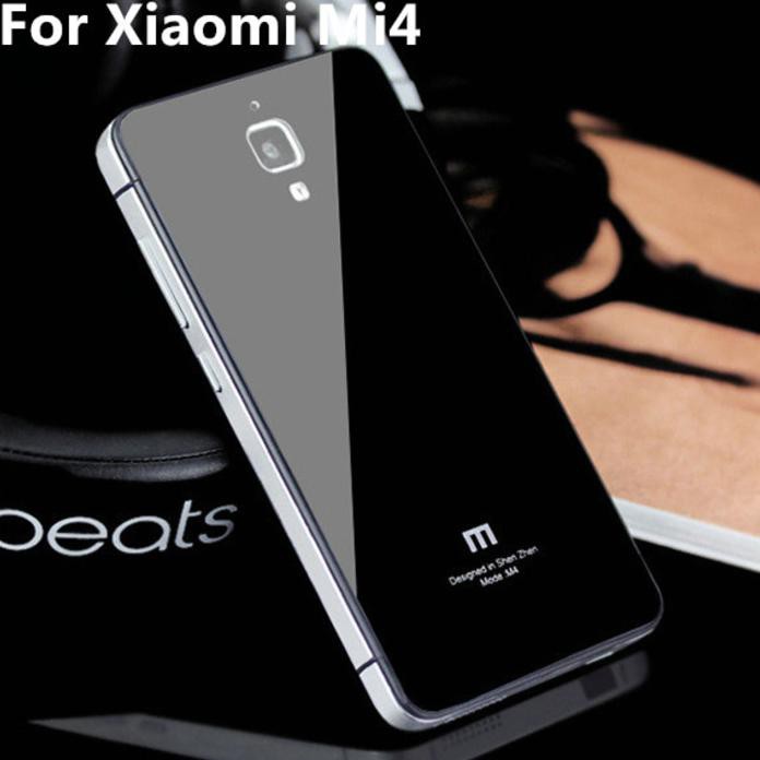 NEW XIAOMI MI3 MI4 MI4W 4G TEMPERED GLASS BACK COVER HARD ALUMINIUM CASE MIJOSHOP