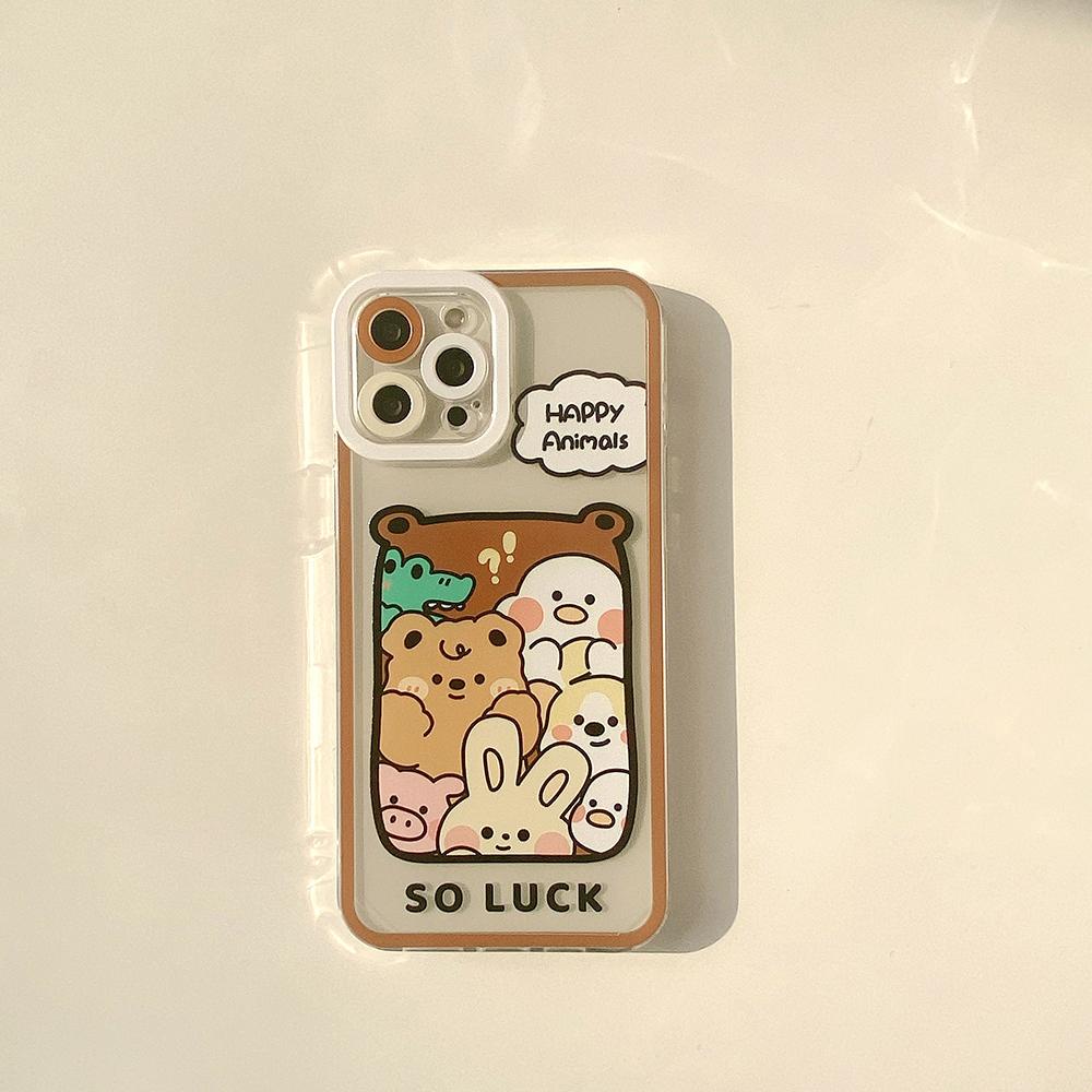 Casing Soft Case Silikon Transparan Motif Kartun Angel Eye Untuk Iphone