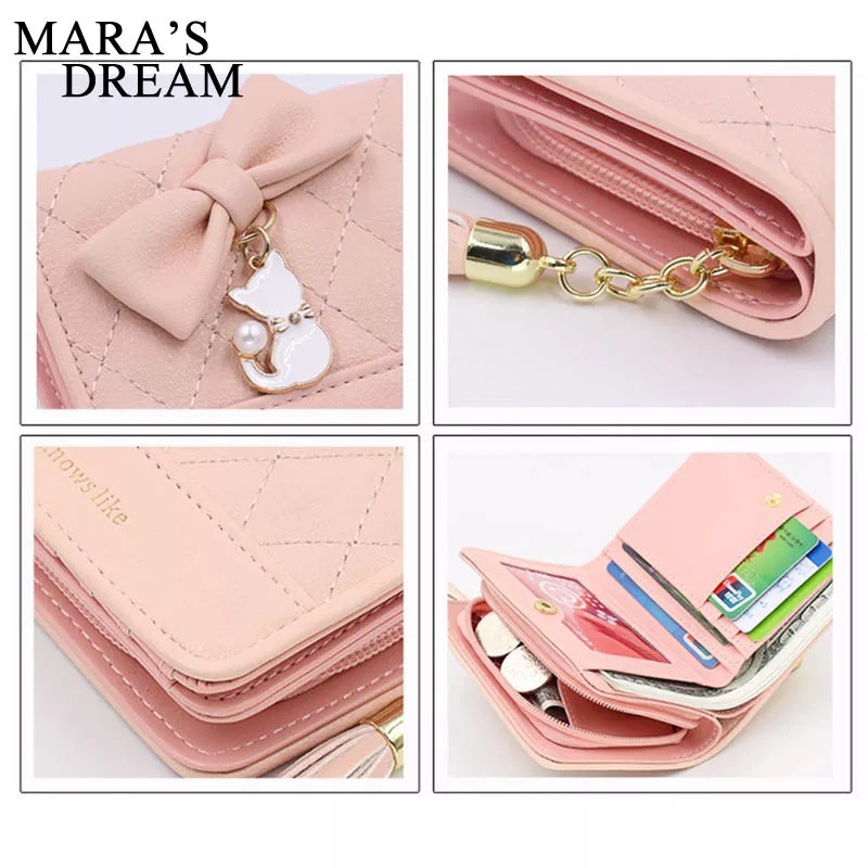 Dompet Lipat Mini Wanita Lucu Imut Elegan Modern Murah Terbaru