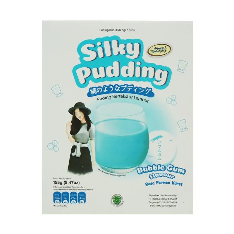 

PUDING SILKY PUDDING BUBBLE GUM 155 GRAM - MOM'S RECIPE NUTRICAKE