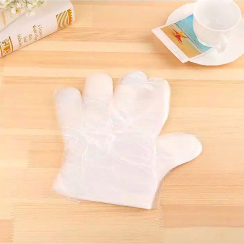 SARUNG TANGAN PLASTIK SEKALI PAKAI DISPOSABLE GLOVES harga/pcs