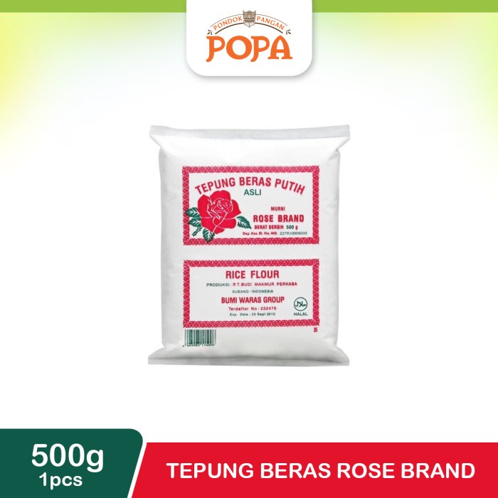 

Ketan-Beras-Tepung- Tepung Beras Rose Brand 500Gr -Tepung-Beras-Ketan.