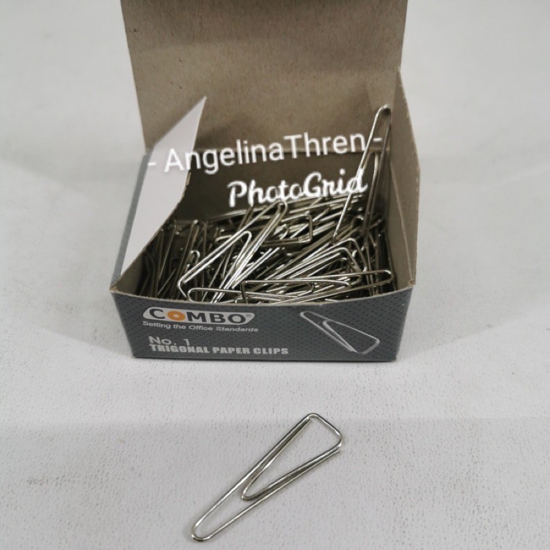 

Paper Clip Triagonal - binder clip / box - Alat penjepit kertas