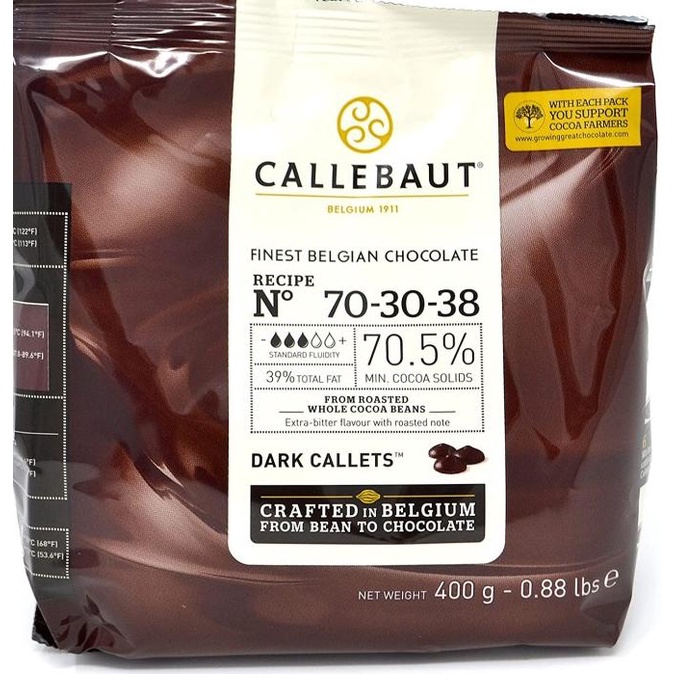 

Callebaut Belgian Dark Chocolate Couverture Finest 70.5