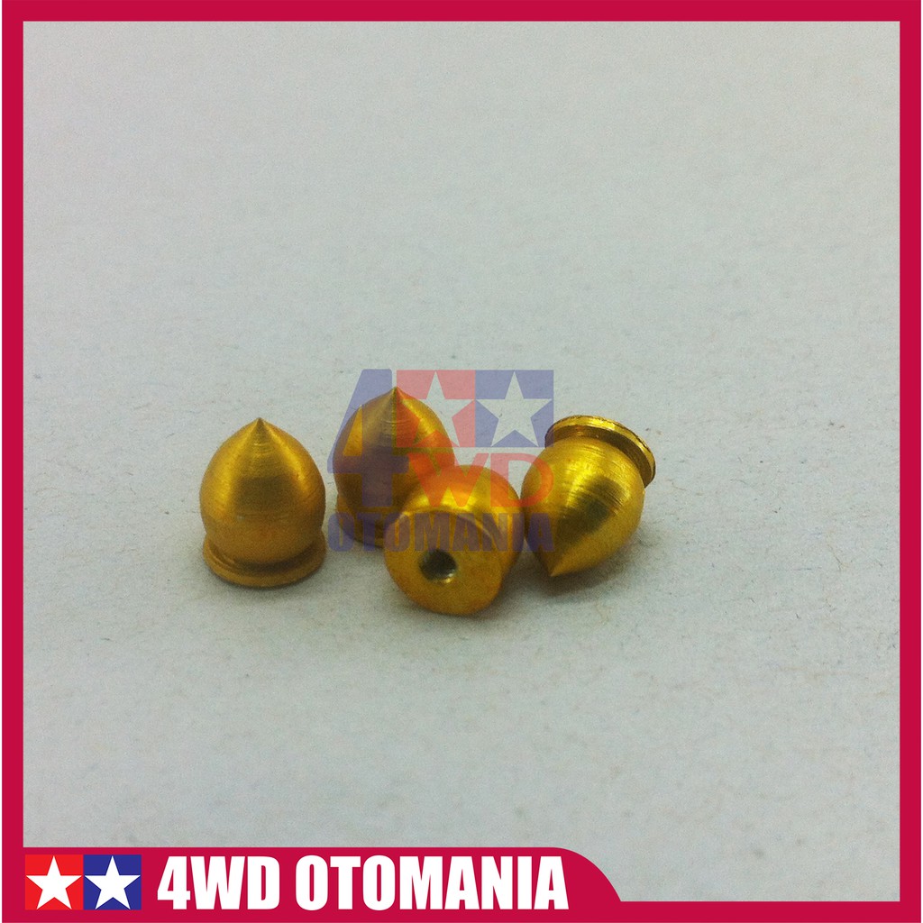 Tamiya - Kubah Masjid Almunium Gold - 4 Pcs - H.G - Roller Tamiya