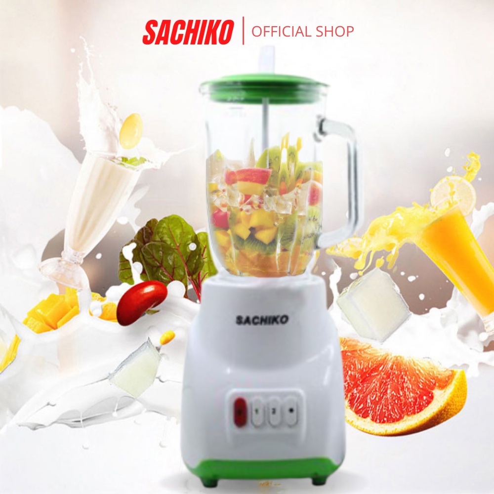 Sachiko Blender Juicer Elektronik 3 IN 1 Kapasitas 1,2 L SCK-203-2