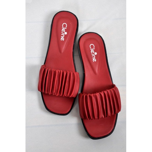 Sandal Teplek Model Kerut Bahan Premi (Raisa 03)