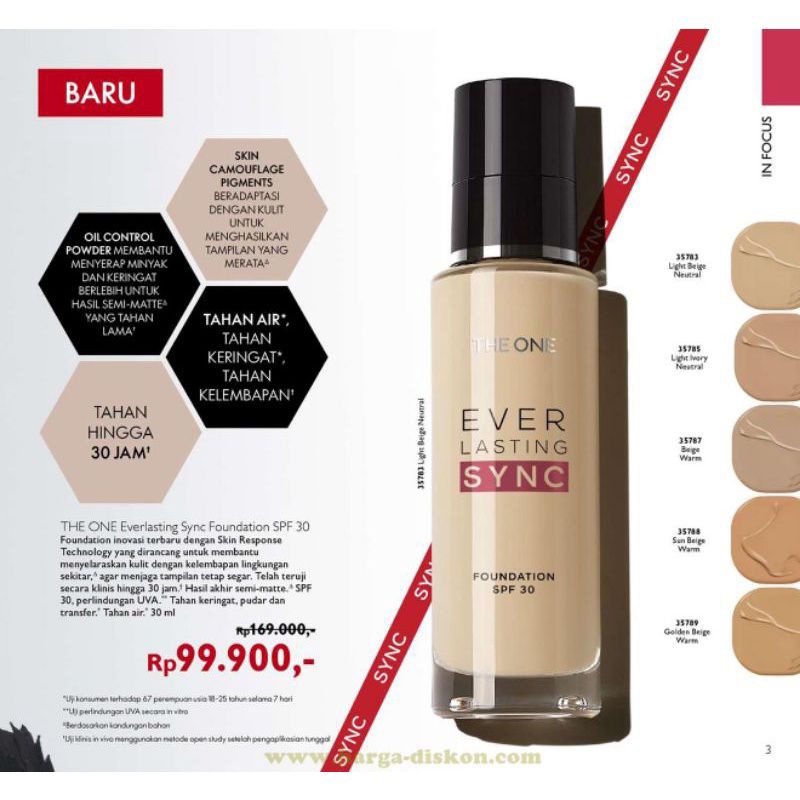 The One Everlasting SYNC Foundation SPF 30