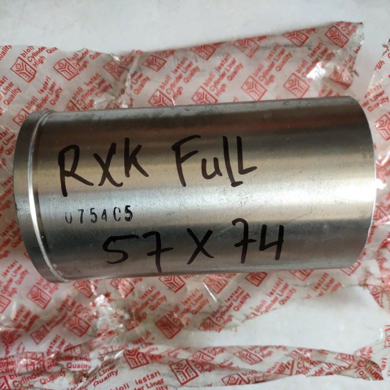 cylinder liner foring boring Rxking RXK full ukuran lubang 57mm x luar 73/74/75/76mm x panjang 130mm