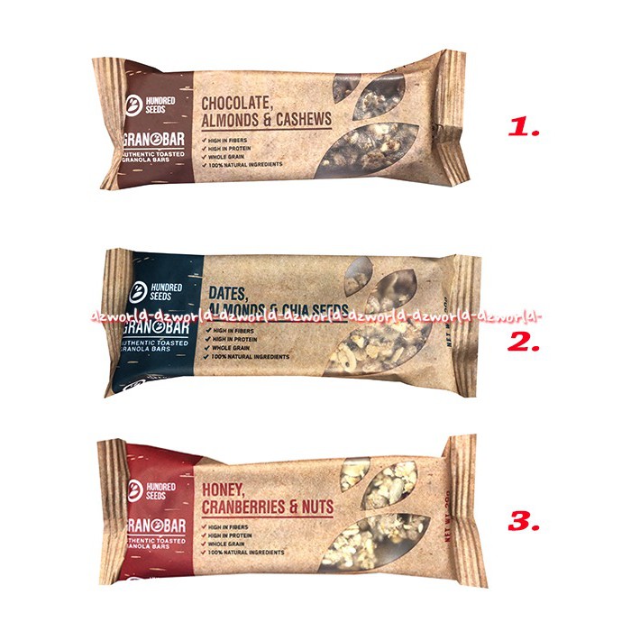 Granobar Granola Bars Chocolate Almonds Chia Seeds Snack Cemilan Sehat 29gr