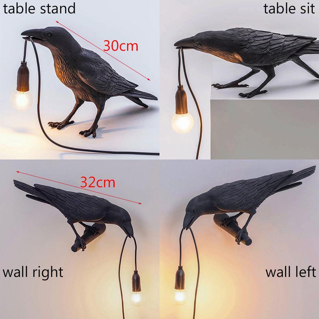 [Elegan] Lampu Dinding Modern Simple Lucky Bird Nordic Resin Dekorasi Dinding Lampu Meja