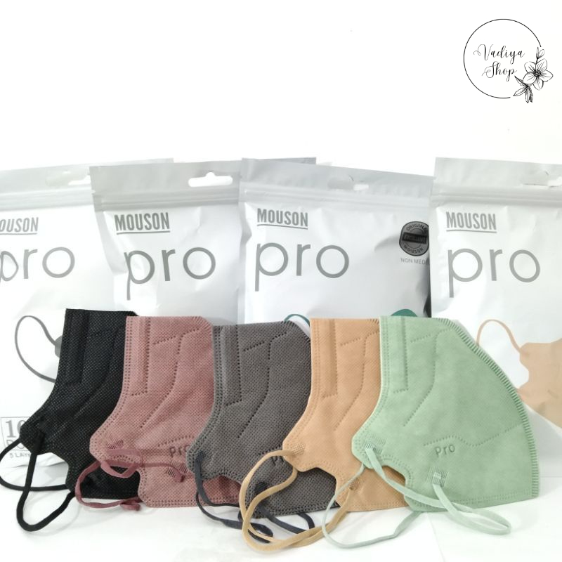 Masker Kn95 KN 95  Pro   Mouson 5D Mix Soft Warna Warni  Hitam Putih 5 PLY Protective Disposable Fac