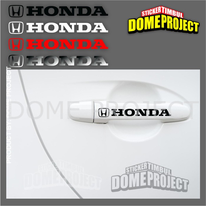 STIKER CUTTING DECAL KACA DOOR HANDLE MOBIL LOGO HONDA AKSESORIS STICKER AESTHETIC DEKORASI OTOMOTIF