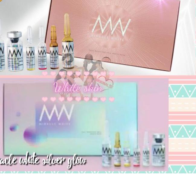 ☺ Miracle White Silver Improved GLOW pink ❈