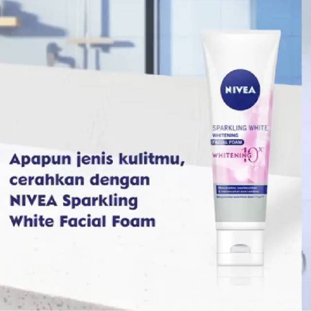 ☘️ CHAROZA ☘️ NIVEA Sparkling White Facial Foam / Hokkaido Rose 36x Whip Foam