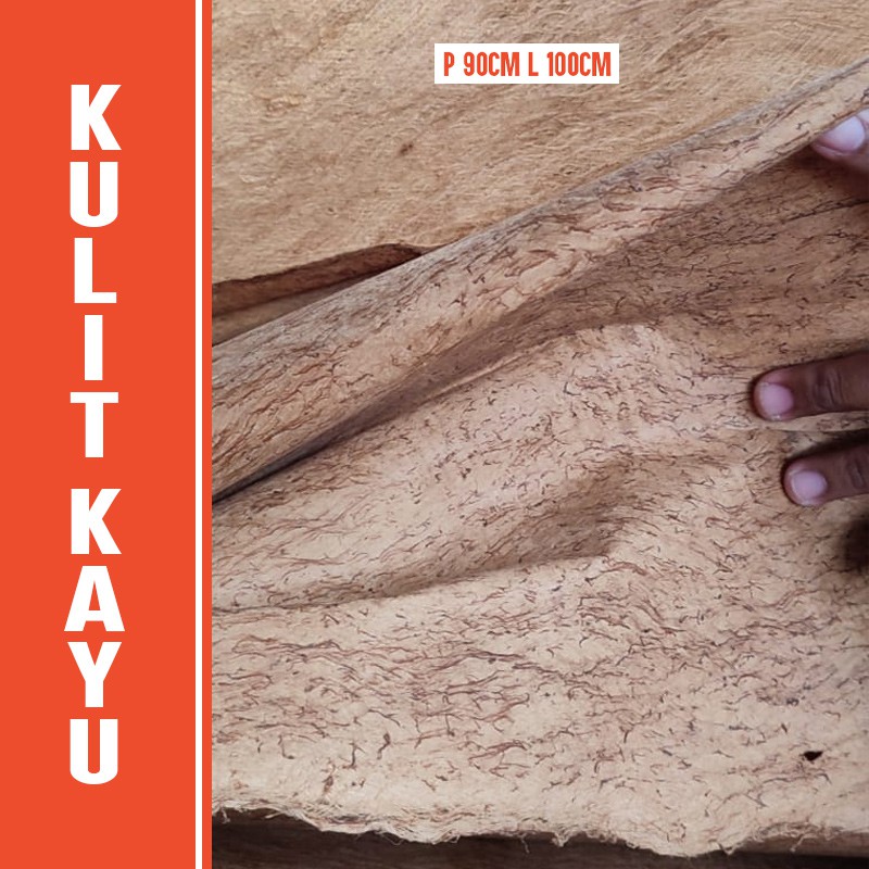 KULIT KAYU KERING LEMBARAN  (P 90cm L 100cm) | ALAS FOTO | BAHAN DEKORASI