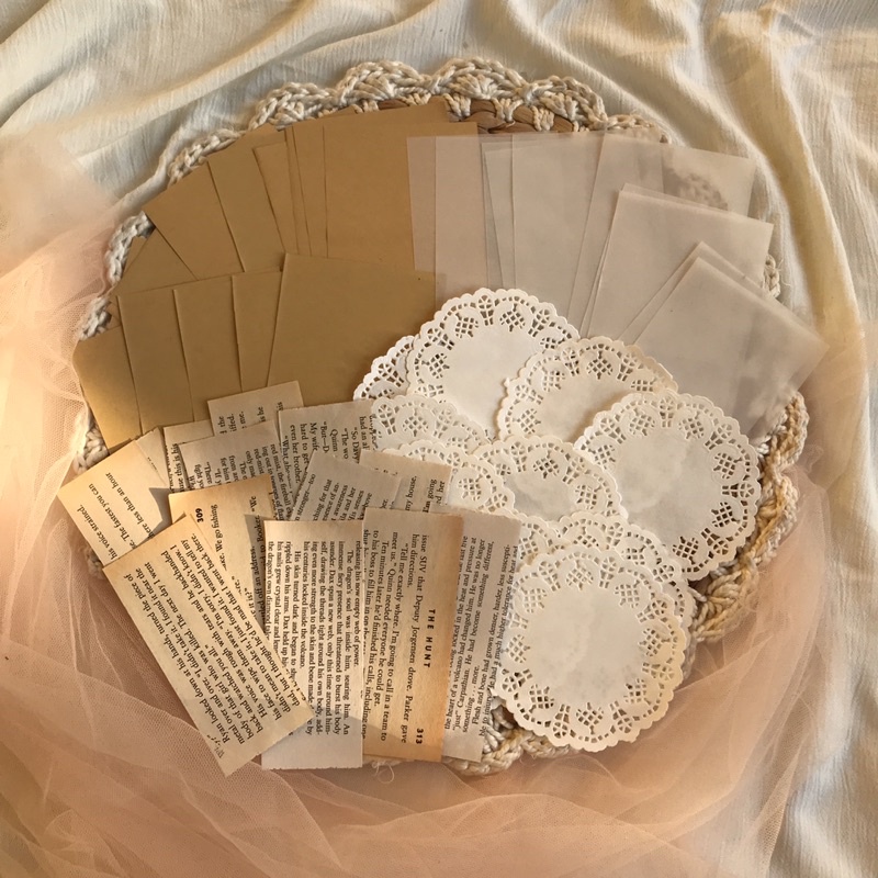 

vintage paper/dekorasi jurnal aesthetic/kertas jurnal/kertas doilies paper jurnal/kertas kalkir jurnal/dekorasi diary/dekorasi buku catatan sekolah/to do list/bullet journal/old paper
