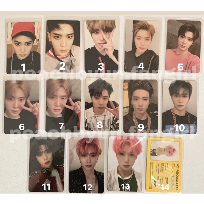 Photocard Jaehyun NCT official fire truck,cherry bomb,empathy,suhum,neo zone,departure