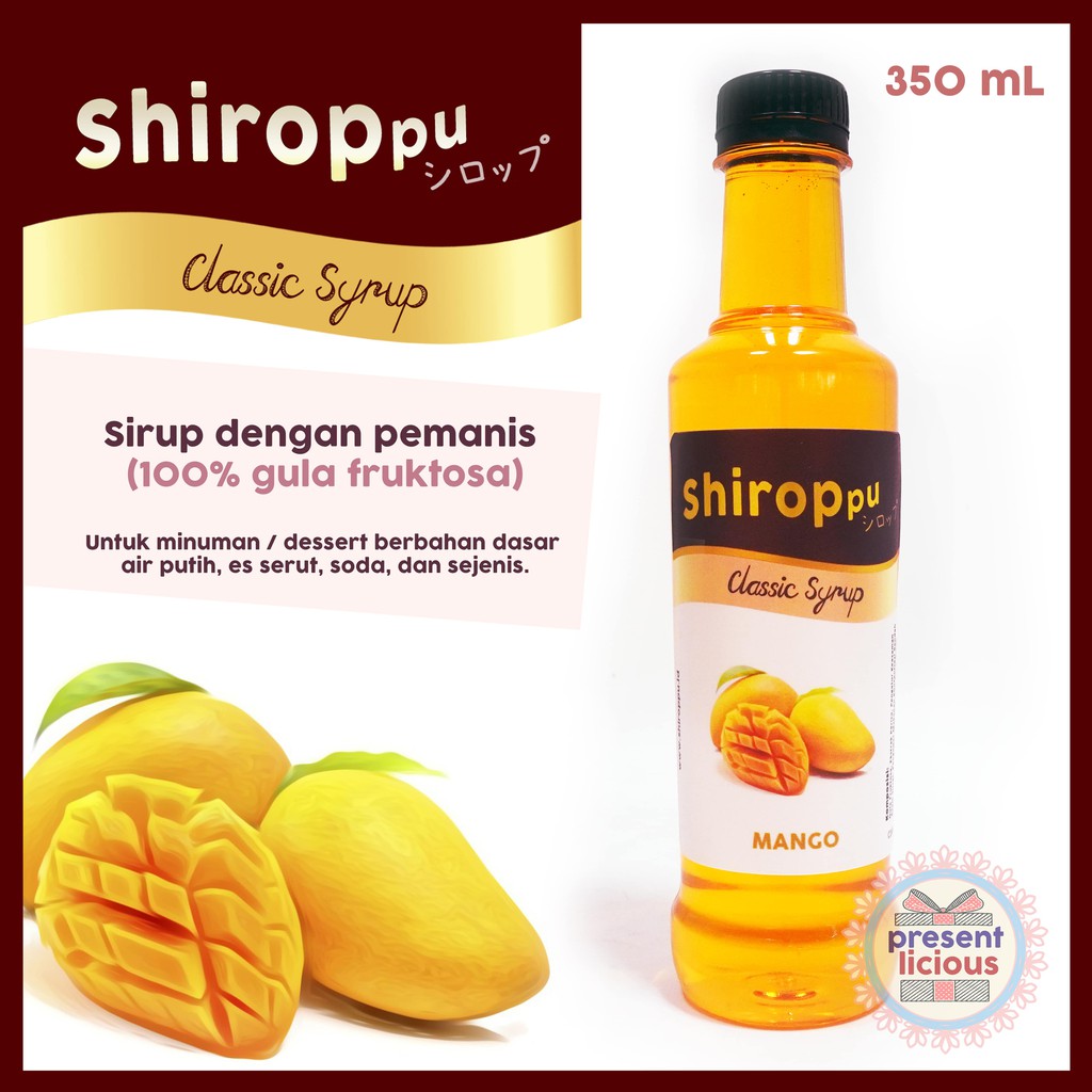 

Mango | Shiroppu Classic Syrup 350 mL | Sirup Manis Mangga