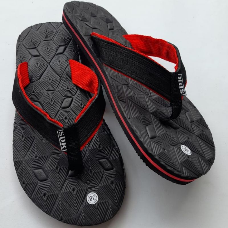 Sandal Jepit Pria Tatak Pres Timbul Terbaru