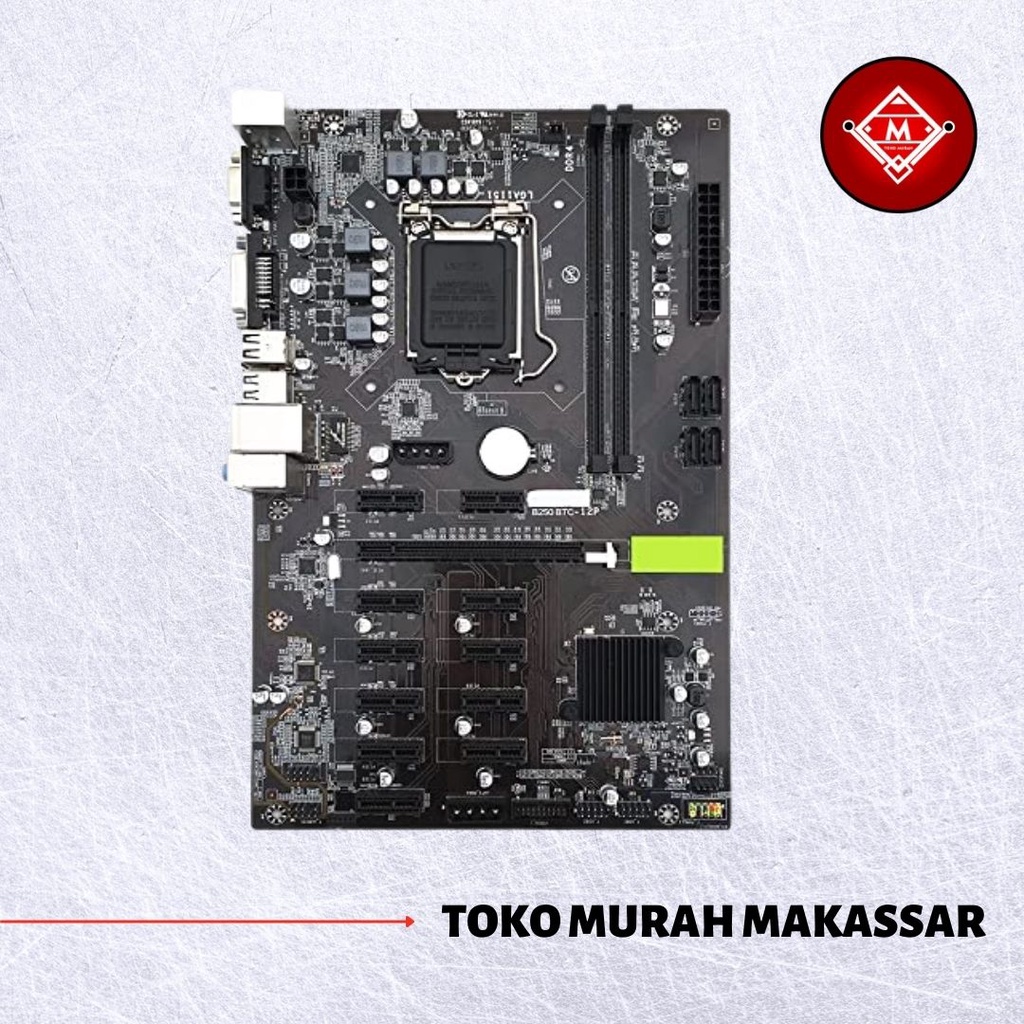 VURRION MOTHERBOARD MINER PRO B250 BTC P12 MOBO MINING 12PCI / MAIN-VR01