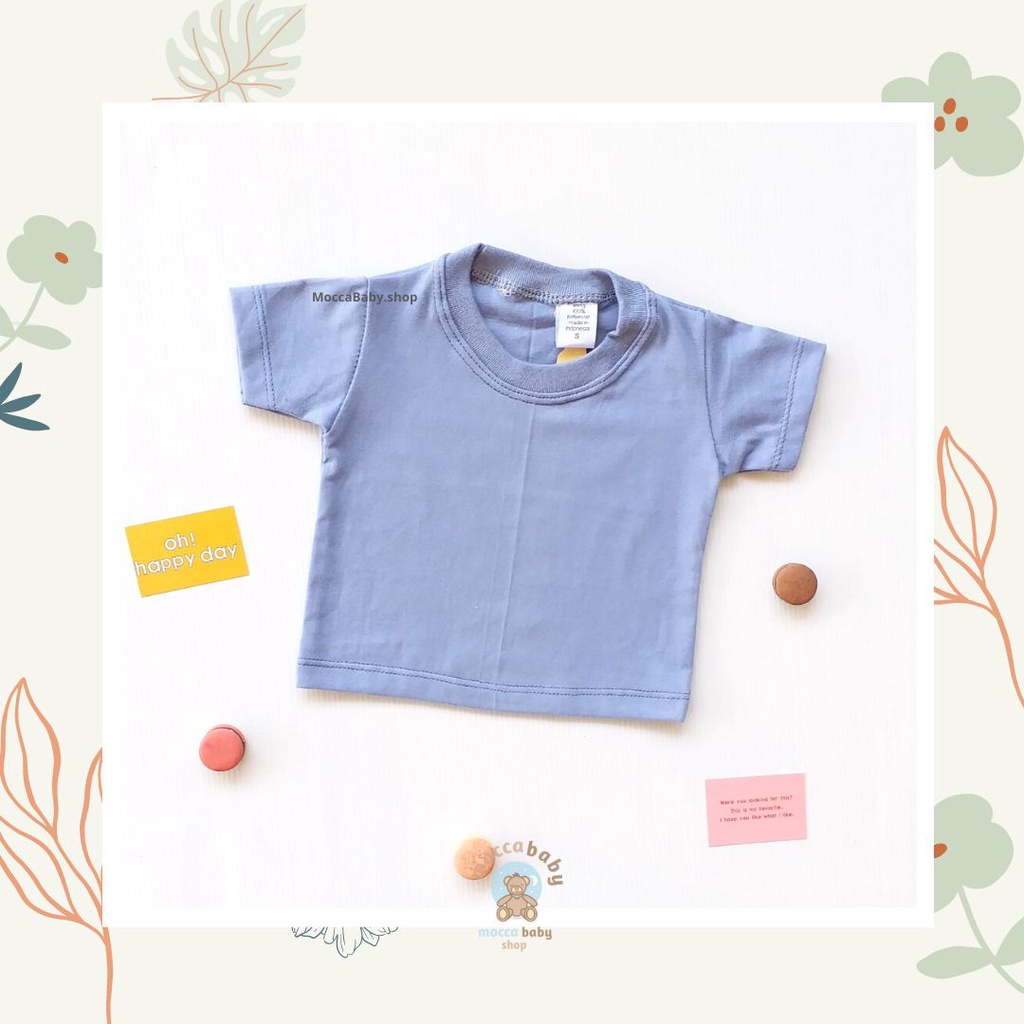 MBSS - BABY COTTON Basic Tee Earthone Series - Kaos Anak / Atasan Anak / Kaos Bayi / Atasan Bayi