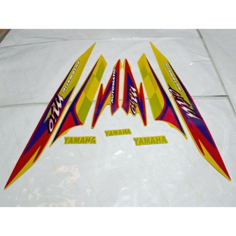 STRIPING YAMAHA MIO SPORTY 2004 KUNING