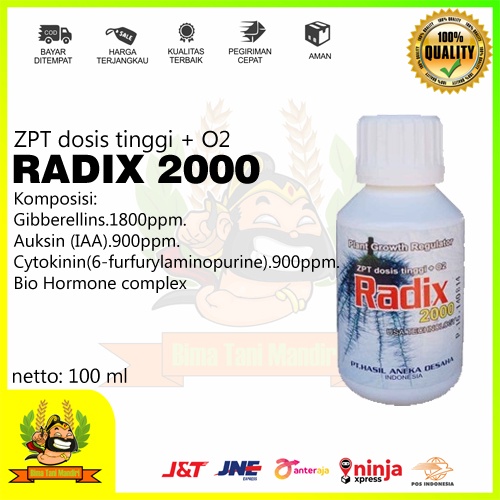 ZPT Dosis Tinggi + O2 Radix 2000 kemasan 100 ml