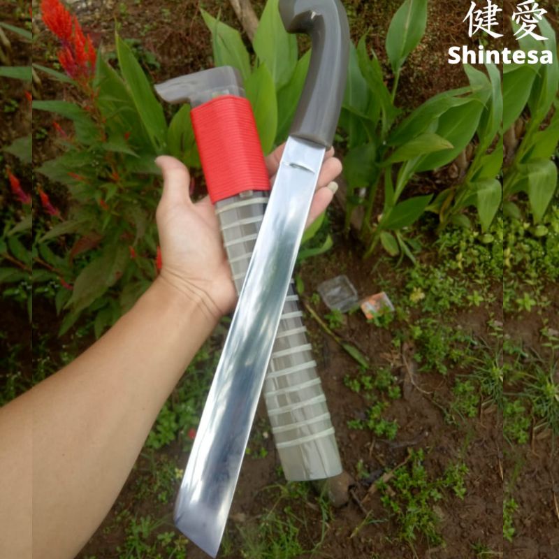 PISAU SEMBELIH KERJA KEBUN BAJA D2 FULL TANDUK BULE PREMIUM