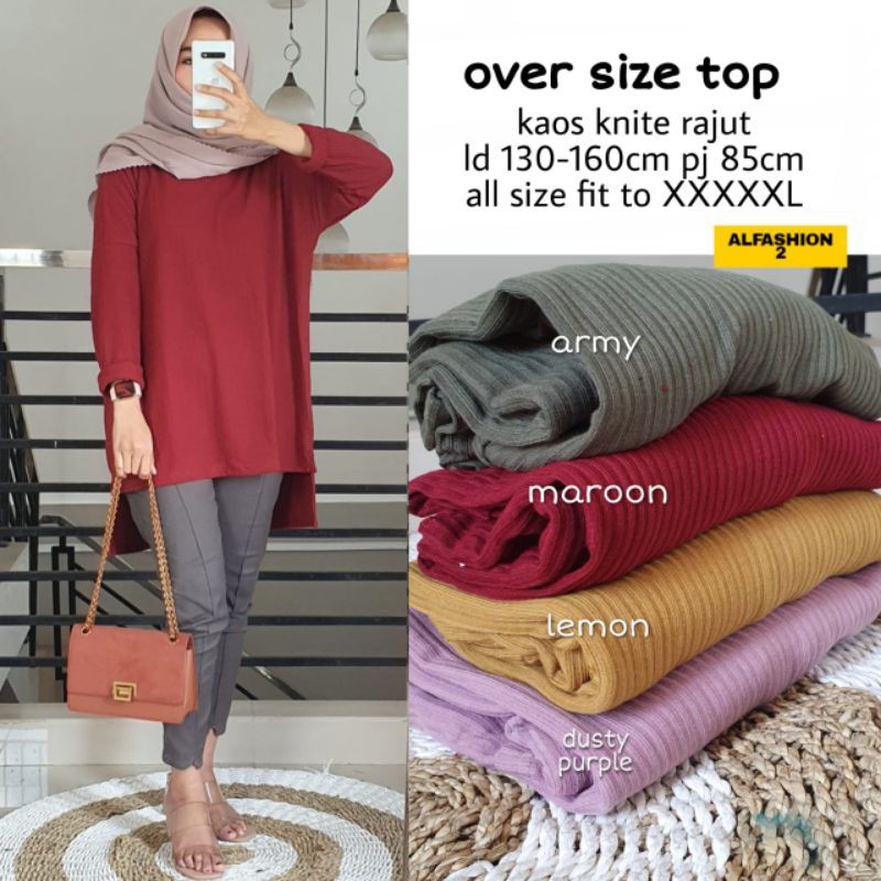 OVERSIZE TOP BY ALFASHION