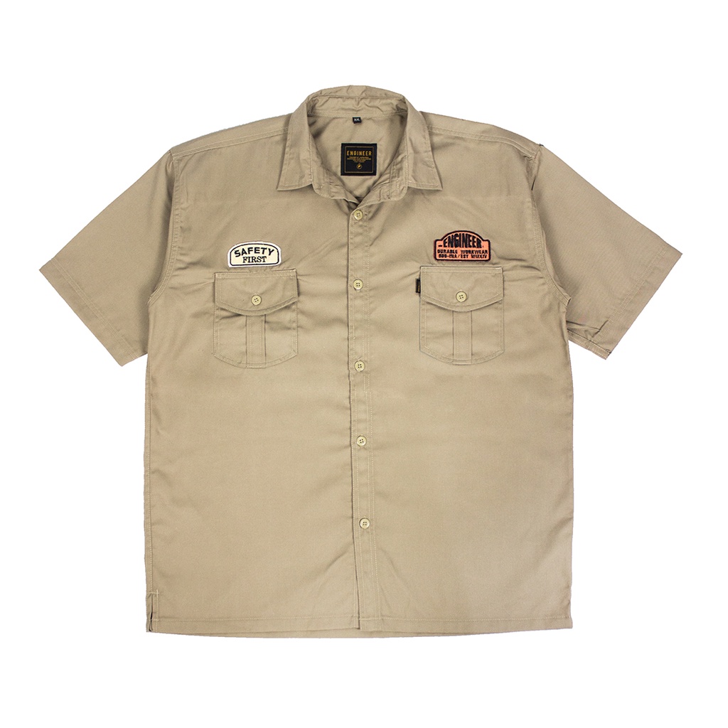 Workshirt - SERI KEMEJA PENDEK / Baju Kerja Lapangan Unisex by ENGINEER