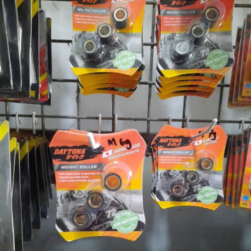 ROLLER DAYTONA RACING 3 BIJI(PCS) #MIO #BEAT #BEAT FI #VARIO #N MAX #MOTOR#TERBARU#MURAH#KUAT#AWET#R