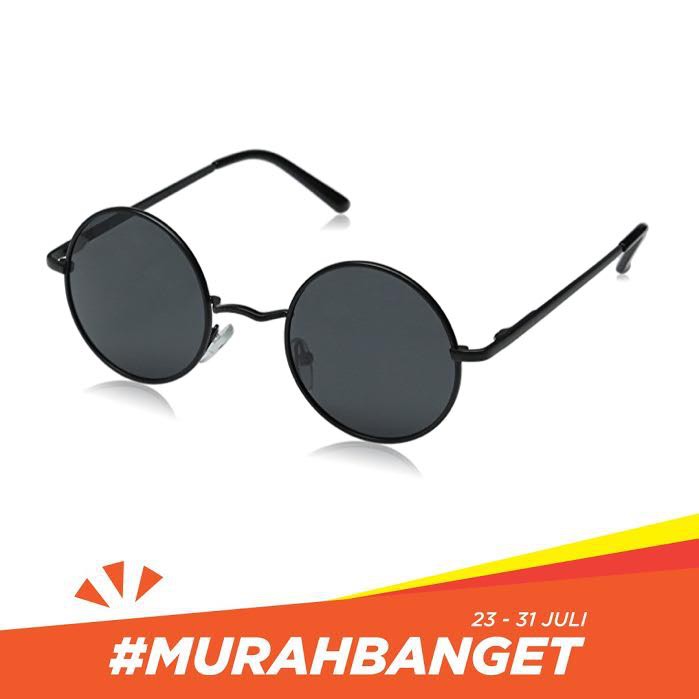 Anti UV Sunglasses [ Black-X ] Kacamata Pria &amp; Wanita - BULAT