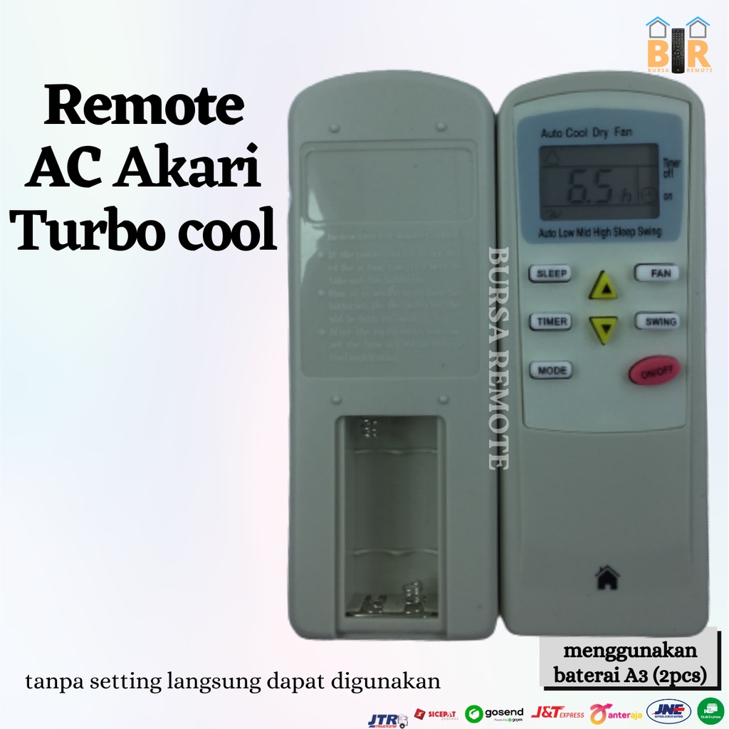Remot / Remote Ac Akari Turbo Cool / ARTIC cool turbo akari