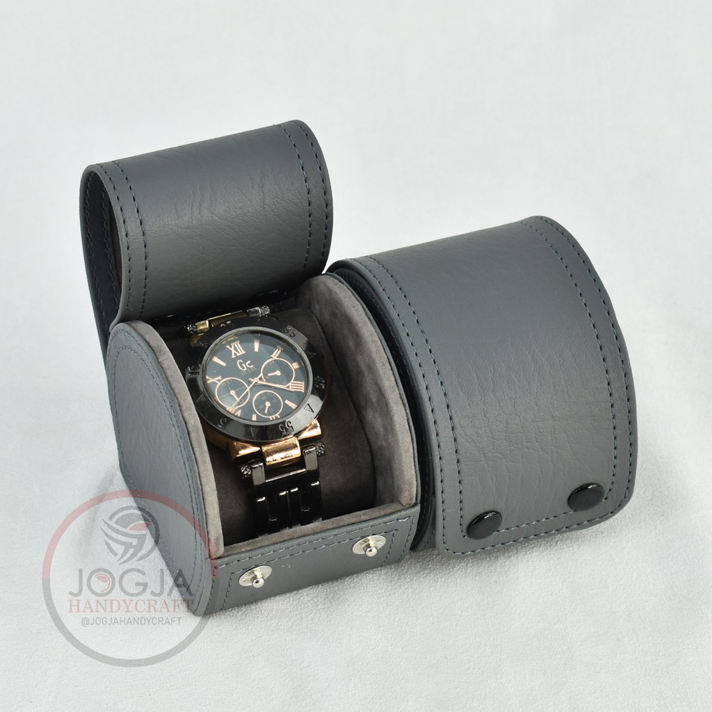 Exclusive Travel Watch Box / Kotak Tempat Jam Tangan Good Quality Jogja Handycraft