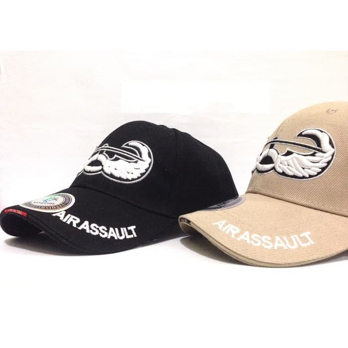 Promo Terbaru! TOPI TACTICAL AIRASSAULT COKELAT HITAM MILITARY HAT CAP OUTDOOR IMPORT