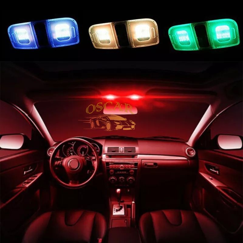 2 Lampu LED T10 Remote RGB Lampu Kota Senja Motor / Mobil - Lampu Remote