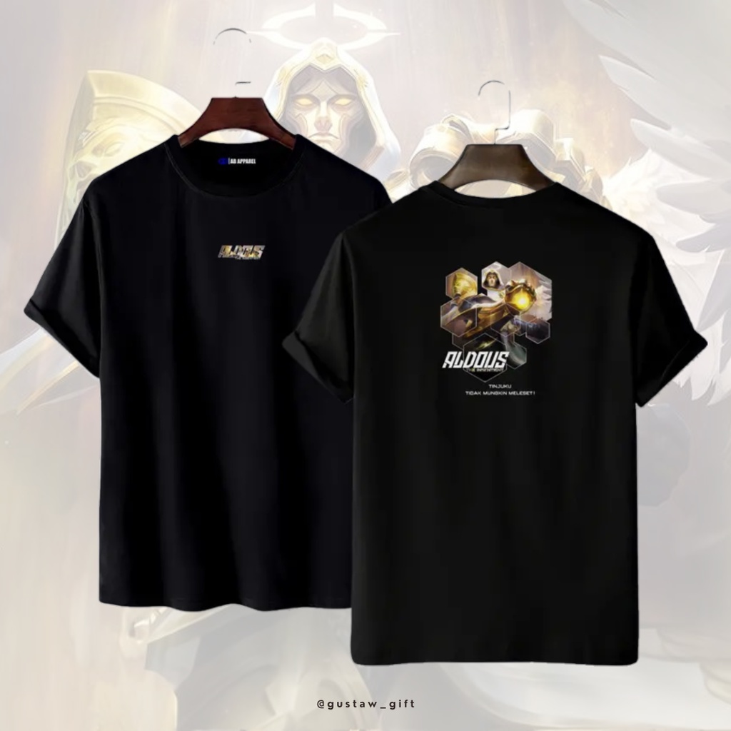 GG T-Shirt ALDOUS skin The Insentient Mobile Legends Kaos Custom Katun Slim-fitting
