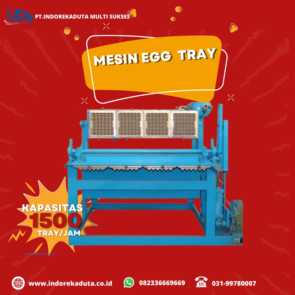 Mesin egg tray ET-015 include pengering model multi layer metal dryer