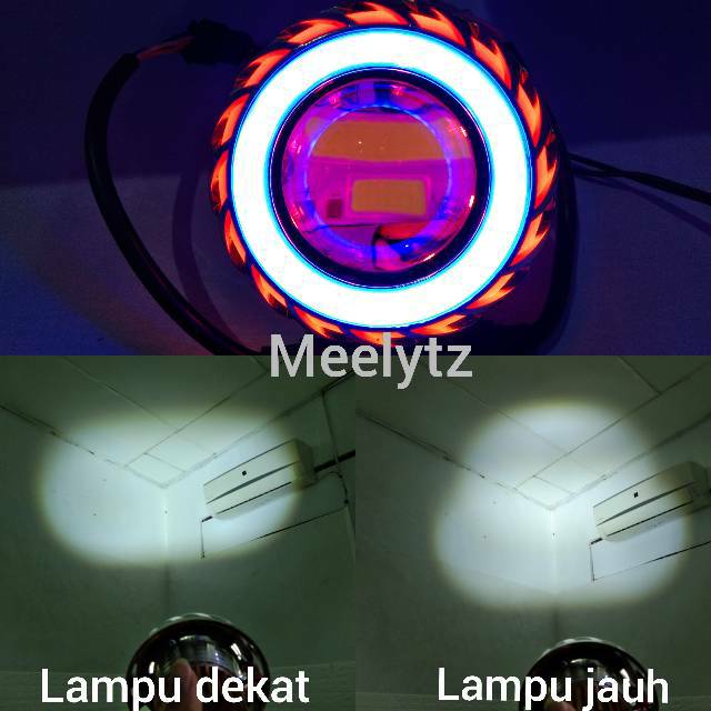 Lampu utama GEN 2 MYTH projie hi low jauh dekat high low ae running proji LED hilo RBR